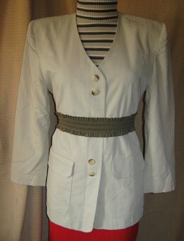 NEU * Stylisch * Original VINTAGE * Business * Freizeit * Boyfriend * Anzug * Kostüm * Long * Lang * BLAZER "BONITA" Gr. 38- 40/ S- M * cremé- beige- nude * - Riedlingen