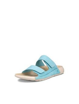 Ecco COZMO W Pantolette, Sommerschuh, Schlappen mit zwei Klettverschlussriemen