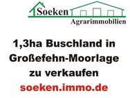 Buschgrundstück in Moorlage zu verkaufen HF2308a - Großefehn