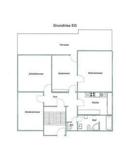 Lichtdurchflutete 4 Zimmer Wohnung mit schöner, großer Süd-Terrasse in Althengstett - Althengstett