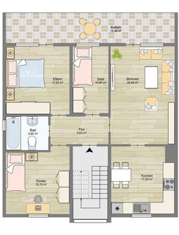 Sehr schöne 4-Zimmer+Wohnküche+Bad 100qm plus 19qm überdachter Balkon Heide/Lohn - Rodalben