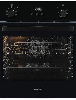 exquisit Einbaubackofen EBE257-H-020, Heißluft&Pizzastufe - ideal für ein Pizzabacken zuhause!Timer-Funktion
