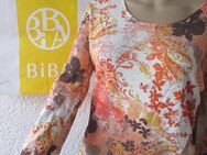 NEU mit ETIKETT * Edel * seidig * Blumen * Blüten * Flower Power * Paisley * Silber- Glitzer * Bodycon * Feinstrick * Pullover "BIBA by ESCADA" Gr. 36- 38/ S * cremè- beige * nude * ercù * lachs- orange * schoko-braun * - Riedlingen