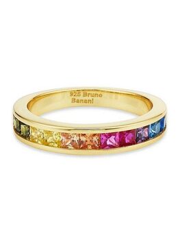 Bruno Banani Fingerring Schmuck Geschenk Silber 925 Damenring Regenbogen, mit Zirkonia (synth)