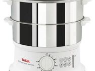 Tefal Dampfgarer Convenient Series, 900 W, 2 Edelstahlbehälter, 6 L, Ø 24cm, Timer, Abschaltautomatik, VC1451