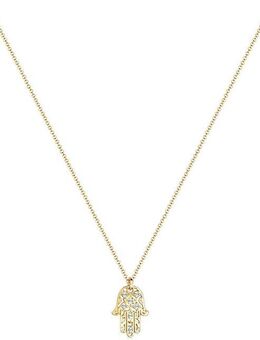 Elli Kette mit Anhänger Schmuck Geschenk Silber 925 Hamsa Hand, 0105221613, 0105991613, mit Glasstein