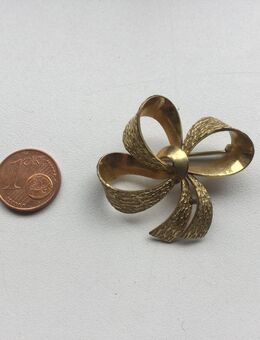Damen Schmuck Vintage Brosche Gold Double Schleife - Fulda