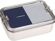 LÄSSIG Lunchbox Solid, blue, Edelstahl, Silikon, (1-tlg), aus Edelstahl