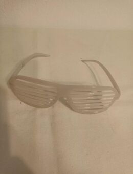 Weiße Scherzbrille Spassbrille Faschingsbrille Fakebrille - Essen
