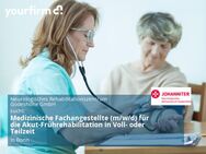 Medizinische Fachangestellte (m/w/d) für die Akut-Frührehabilitation in Voll- oder Teilzeit - Bonn