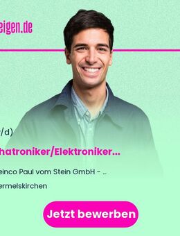 Mechatroniker/Elektroniker (m/w/d) - Wermelskirchen
