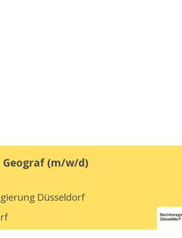 Geografin / Geograf (m/w/d) - Düsseldorf