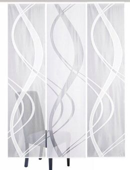 HOME WOHNIDEEN Schiebegardine TIBASO (3 St), Paneelwagen, halbtransparent, Wirkware, halbtransparent