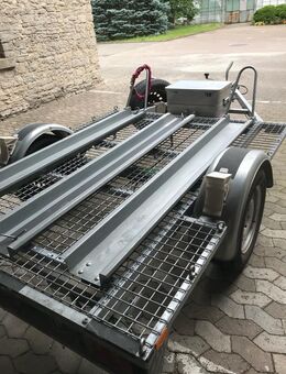 2er Motorrad Transport Trailer gebremst + Fahrradträger, 100km/h - Lage Billinghausen