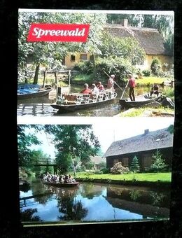 älteres Leporello Spreewald mit 9 farbigen Motiven - Niederfischbach