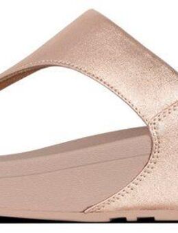 Fitflop LULU LEATHER TOEPOST Dianette, Pool Slides, Pantolette, Badeschuh mit Keilabsatz
