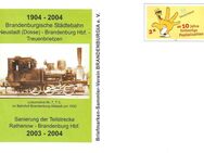 BRD: "100 Jahre Brandenburgische Städtebahn", Ganzsache, ungebr. - Brandenburg (Havel)