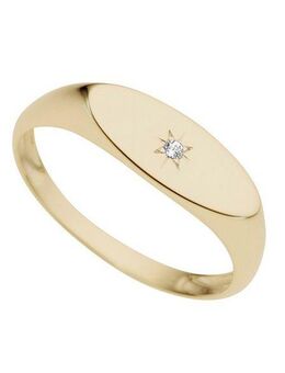 Firetti Diamantring Schmuck Geschenk Gold 333 Damenring Goldring Siegelring Diamant, mit Brillant
