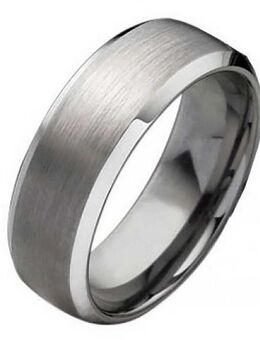 Herrenring Wolframring HW110 mit Gravur ohne Stein - Aholming