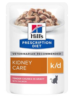 24 + 12 gratis! 36 x 85 g Hill’s Prescription Diet Nassfutter - k/d Kidney Care mit Lachs