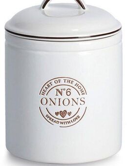 Zeller Present Vorratsdose Onions, Keramik, (1-tlg), für Zwiebeln, 1620 ml