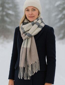 COLLEZIONE ALESSANDRO Modeschal SuperSofty, (1-St), mit Karomuster, elegant und warm