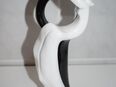 MANN & FRAU UMARMUNG Keramik glasiert 29 cm schwarz/weiß !NEU! in 97199