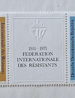 DDR 1975 25 Jahre Föderation Zusammendruck postfrischPayPal - Görlitz