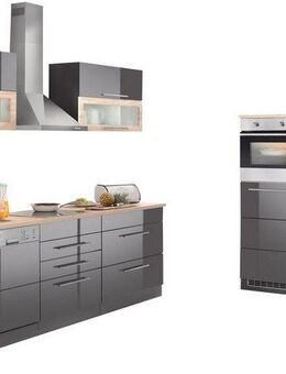 KOCHSTATION Küchenzeile KS-Wien, Breite 440 cm, wahlweise mit E-Geräten und Induktion