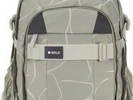 LÄSSIG Schulrucksack Origin Bold, curve sage, aus recyceltem Material