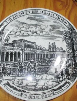 Sammel-/Wandteller; Motiv: Bad Kissingen - Giebelstadt