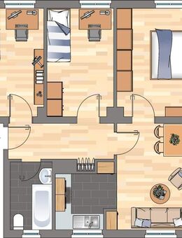 Demnächst frei! 3-Zimmer-Wohnung in Wilhelmshaven Fedderwardergroden - Wilhelmshaven