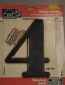 Hausnummer 4, groß,schwarz in 56766