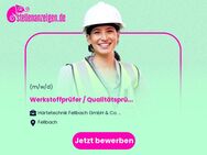 Werkstoffprüfer / Qualitätsprüfer (m/w/d) - Labor - Fellbach