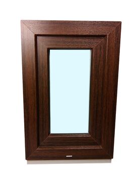 Kunststofffenster 40x60 cm Mooreiche Dreh 3-fach Verglasung - Essen