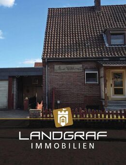 Charmante Doppelhaushälfte mit Potenzial – Renovierungsbedürftig, auf tollem Endgrundstück mit Keller und Carport! - Dünsen