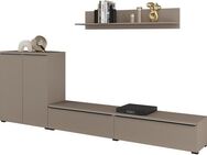 INOSIGN Wohnwand Tana, Breite 260 cm, moderne Anbauwand, (3-St), Mediawand (Set, 3-St), Lowboard, Wandregal, Kommode