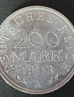 200 Mark „A“ Kursmünze von 1923 Weimarer Republik Deutsches Reich - Münster (Hessen)