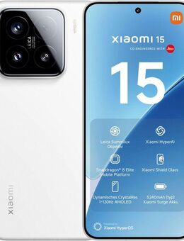 Xiaomi 15 12+512GB Smartphone (16,15 cm/6,36 Zoll, 512 GB Speicherplatz, 50 MP Kamera)