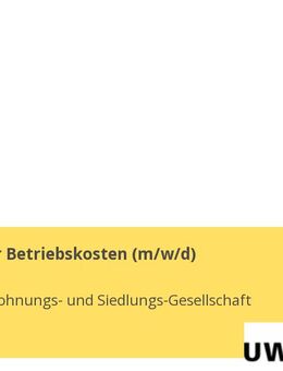 Mitarbeiter Betriebskosten (m/w/d) - Ulm