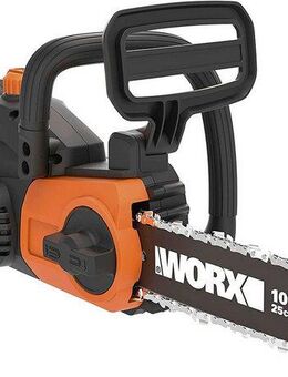 Worx Akku-Kettensäge, 25cm, 25,00 cm Schwertlänge, Set, inklusive 20V/2Ah Akku und Ladegerät