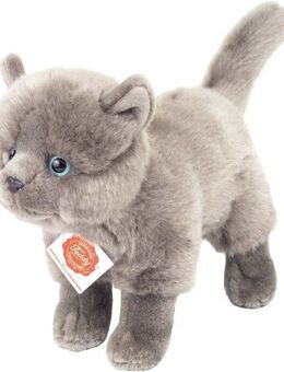 Teddy Hermann® Kuscheltier Kartäuser Katze 20 cm, zum Teil aus recyceltem Material