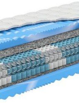 Taschenfederkernmatratze Premium-Taschenfederkern-Matratze XXL Gelstar T-1000, 25cm Komforthöhe, Hn8 Schlafsysteme, 25 cm hoch, (1-tlg), Körperunterstützung durch Geltouch Auflage, 90x200 cm & weitere Größen