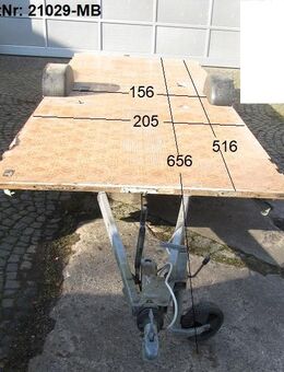 Plattformanhänger 1100kg ca 516 x 205 mit Brief, 1100 GG, ZdR 156, ideal für TINY House, Quad- Zweirad-Maschinentransporter gebr. (Bürstner 5301 BJ 87) - Schotten Zentrum