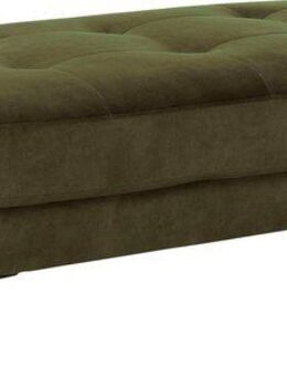 TRENDMANUFAKTUR Polsterhocker Luzi, Polsterhocker, moderner Fußhocker, passend zur Serie, extra hohe Metallfüße, 125 x 42x 72 cm