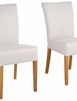 Home affaire Esszimmerstuhl Queen Polsterstuhl BESTSELLER (Set, 2 St), verschiedene Bezüge, Gestell Massivholz