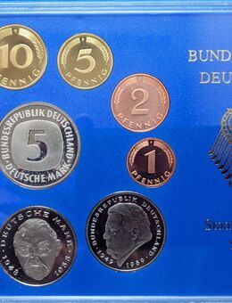 Münzensatz BRD Bundesrepublik, DM 1992, Münze Stuttgart F - Jena