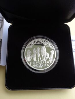 1 Unze Silber 999 The wolf pack and Akela Jungle Book - Halle (Saale)