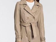 Mauritius Ledermantel GWTaresa (2-tlg., mit Bindegürtel) Leder-Trenchcoat mit Bindegürtel