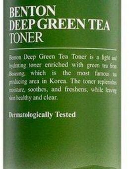 Benton Toner Deep Green Tea Toner, Spendet Feuchtigkeit, vitalisiert und nährt raue und müde Haut.